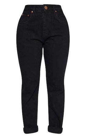Shape Black High Waist Mom Jeans | Curve | PrettyLittleThing