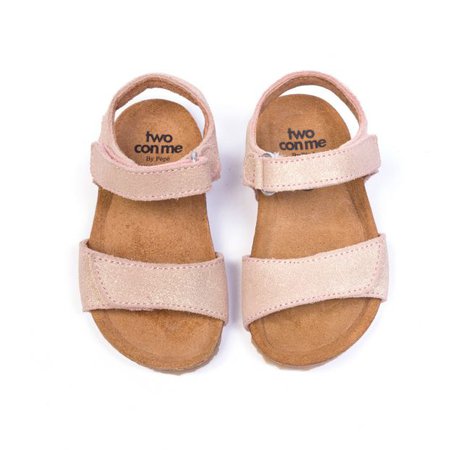 Two Con Me - Velcro Sandals Pink Pèpè Shoes Baby , Children
