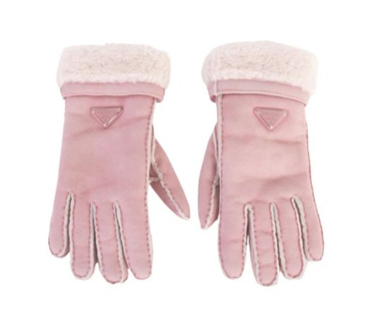 prada pink gloves
