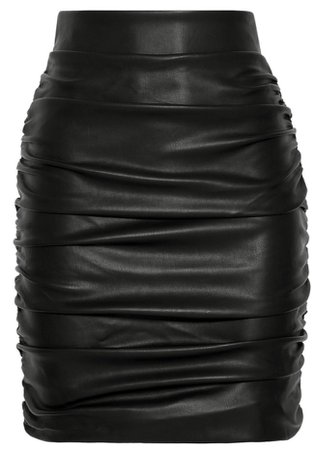 Meshki Faux leather skirt