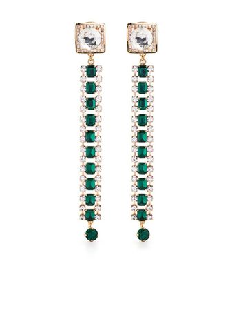 Alessandra Rich Crystal Drop Earrings - Farfetch