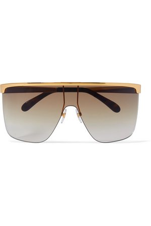 Givenchy | Oversized D-frame gold-tone and acetate sunglasses | NET-A-PORTER.COM