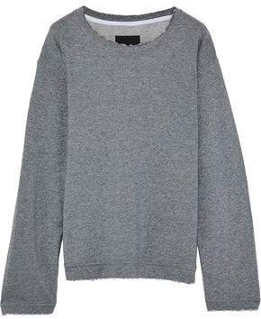 Metallic French Cotton-blend Terry Sweatshirt