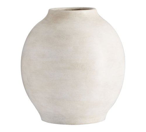 Quin Ceramic Vase, White - Medium | Pottery Barn