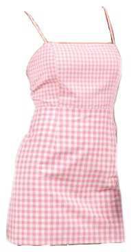 pink gingham dress