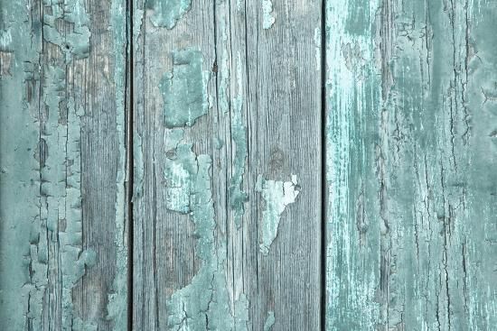 'Turquoise or Mint Green Wooden Old Patterned Background in Vintage Style.' Photographic Print - Imagesbavaria | Art.com