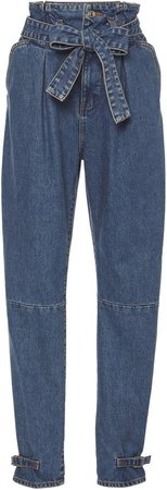 Veronica Beard Addie High-Waist Paperbag Jeans Size: 25