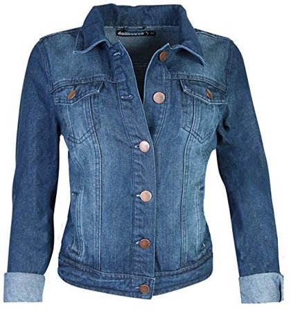 dollhouse Women's Basic Denim Jean Jacket at Amazon Women's Coats Shop