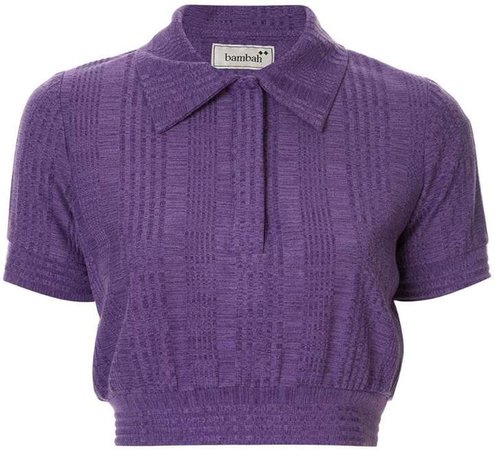 Bambah cropped knit polo shirt