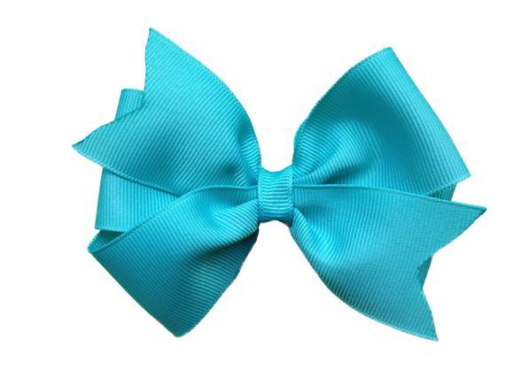 Turquoise hair bow hair bows bows for girls baby bows | Etsy