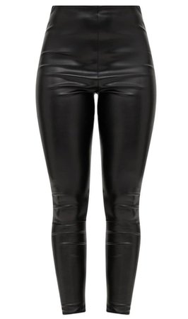 black faux leather high waisted leggings $30