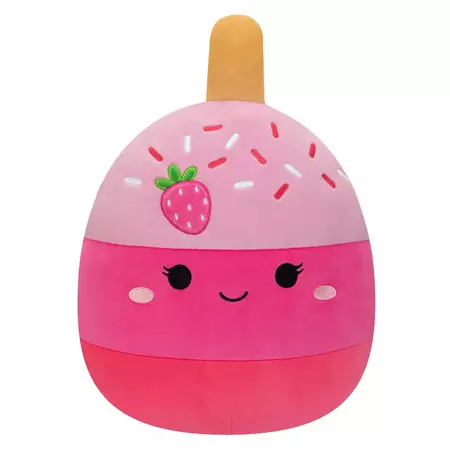 Squishmallows 11" Pama The Pink Strawberry Cake Pop Plush Toy : Target
