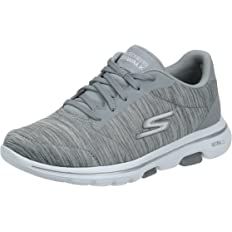 Skechers womens Go Walk 5 - True Sneaker, Grey, 7.5 US | Walking