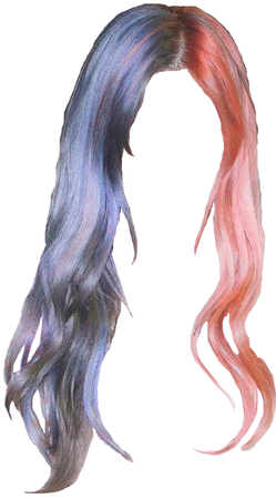 pink and blue hair