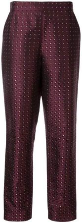 all-over pattern trousers