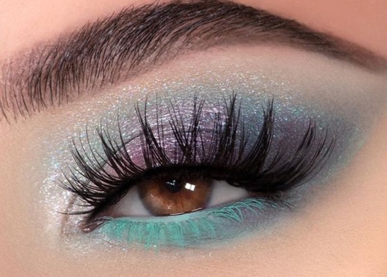 Purple/Blue/Teal Eye Makeup