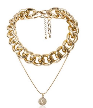 gold layers necklace