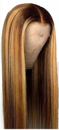 long honey blonde highlights wig