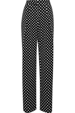 Kris polka-dot twill wide-leg pants | W118 by WALTER BAKER | Sale up to 70% off | THE OUTNET