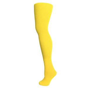 Adult Thigh High Solid Socks - Lemon Yellow: ClownAntics.com