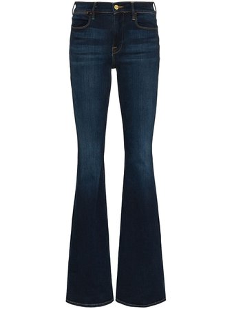 Blue Frame Le High Mid-Rise Flared Jeans | Farfetch.com