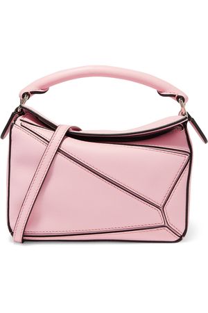 Loewe | Puzzle mini textured-leather shoulder bag | NET-A-PORTER.COM