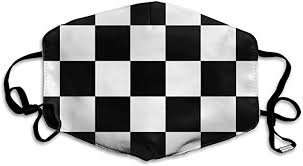 black and white plaid mask - Google Search