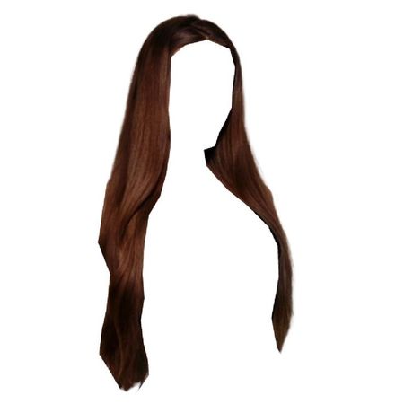 long straight red brown hair