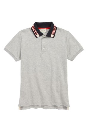 Gucci Cotton Logo Collar Polo Shirt (Little Boys & Big Boys) | Nordstrom