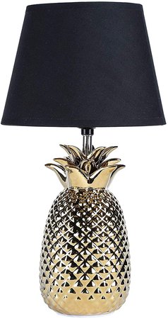CO-Z Decorative Pineapple Table Lamp, Luxurious Vintage Gold & Black Ceramic Style Living Room Bedside Table Lamp: Amazon.ca: Tools & Home Improvement