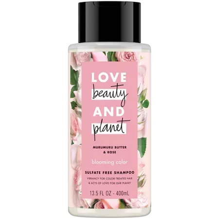 Love Beauty & Planet Murumuru Butter & Rose Blooming Color Shampoo - 13.5 Fl Oz : Target