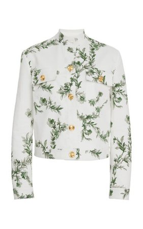 Floral Denim Jacket By Giambattista Valli | Moda Operandi