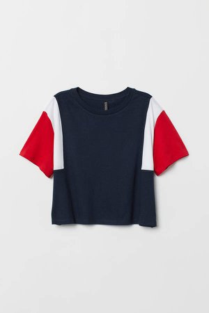 Color-block T-shirt - Blue
