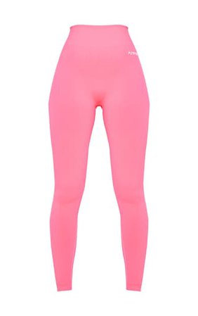 PRETTYLITTLETHING Hot Pink Sport Deep Waist Seamless Leggings - Activewear - Shop By.. | PrettyLittleThing USA