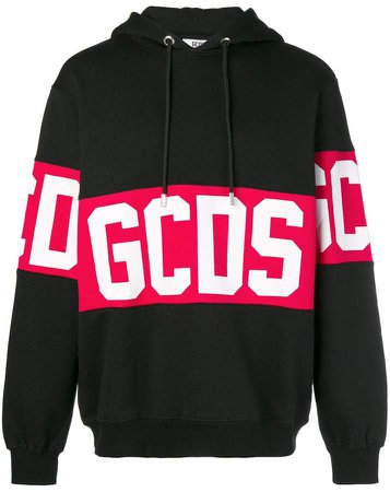 Gcds logo stripe hoodie