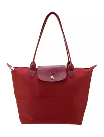 Longchamp Le Pliage Shopping Nylon Tote - Burgundy Totes, Handbags - WL870074 | The RealReal