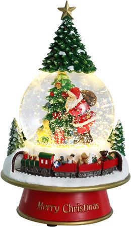 Amazon.com: Christmas Snow Globe, Santa Riding an Elk Musical Color Change Battery Operated Lighted Tabletop Lanterns for Christmas Decorations Home Décor Kids' Gift : Home & Kitchen