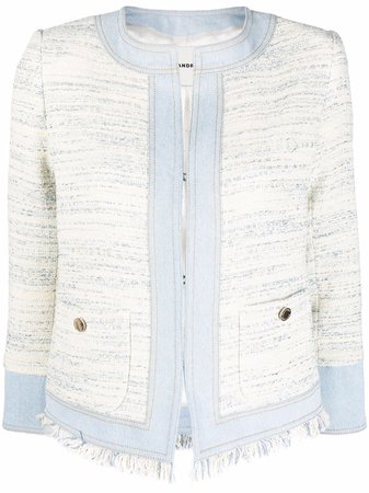SANDRO Babeth Tweed Jacket - Farfetch