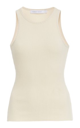 Nobody Denim Luxe Ribbed Cutaway Tank Top Size: L