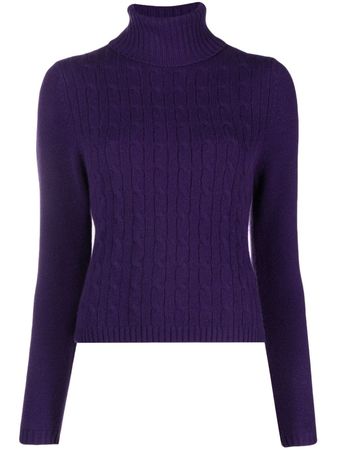 Allude high-neck cable-knit Jumper - Farfetch
