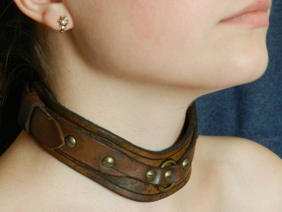 Handmade Leather Collar Steampunk Cosplay | Etsy