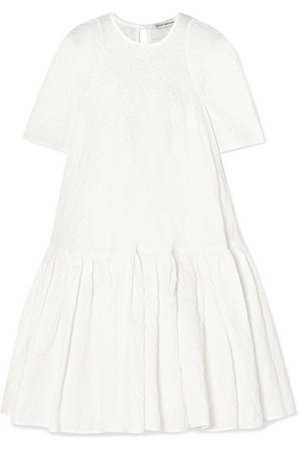 Cecilie Bahnsen | Annabella oversized cotton-blend cloqué mini dress | NET-A-PORTER.COM