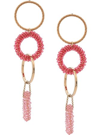Shop Jacquemus hoops pendant earrings with Express Delivery - FARFETCH