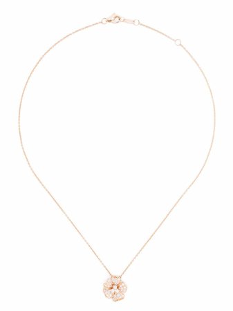LEO PIZZO 18kt rose gold Flora diamond necklace