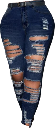ripped jeans +size