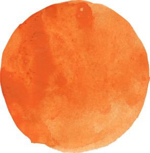 Orange Watercolor Circle