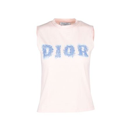 Christian Dior classic tank top in peachy pink