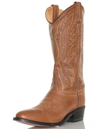 Old West Men's 13" Narrow Round Toe Western Boots - Brown