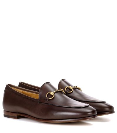 GUCCI Jordaan leather loafers