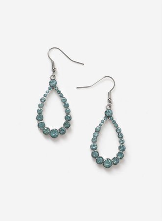 Blue Stone Teardrop Earrings | Dorothy Perkins